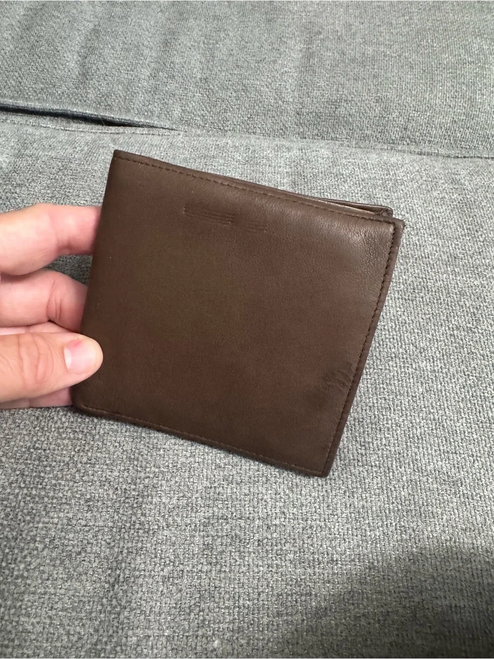 Dopp Brown Leather Bi-Fold Wallet